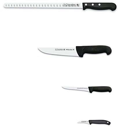 Hidalgo Juego de Cuchillos 3 Claveles para Jamón+ Regalo Cuchillo Mondador 3 Claveles