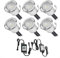 SUBOSI 6er Bluetooth Smart Dimmbar 0.6W Warmweiß Kaltes Weiß, Weiß 3 in 1 LED Bodeneinbauleuchten 3000k-6000k Einbaustrahler, Ø30mm IP67 Wasserdicht LED Einbaustrahler Außen, timing function