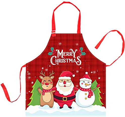 Nidoul Kinderschürze für Jungen und Mädchen, verstellbare Kochschürze mit Tasche, Küchenschürze zum Kochen, Backen, Kunst, Malen, Gartenarbeit