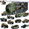 Coolplay Militär Fahrzeuge Kinder Armeefahrzeuge, Panzer Spielzeug Militär Auto Kinder Autos Spielzeug LKW Transporter