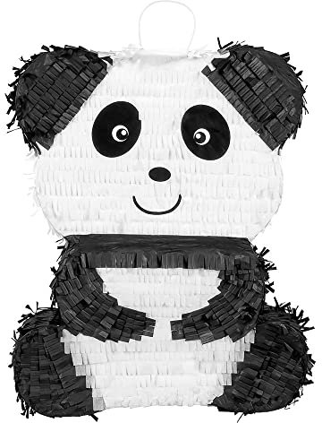 Boland 30960 - Pinata Panda, Größe 50 x 38 x 10 cm, schwarz-weißer Bär, Geburtstag, Dekoration, Party-Spiel, Geschenk