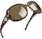 Joopin Klassische Damen Sonnenbrille Groß Polarisiert UV400 Übergroß Vintage Leopardenmuster Sonnenbrille Damen Stylisch mit XL Großer Rahmen (Crystal Amber)