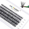 Wimpern Einzeln DIY Cluster Wimpern 40D 0.07 D Curl Mix 8-14mm Individuelle Wimpern Extensions Wimpernverlängerung Volume Wimpernbüschel Wimpern zu Hause GEMERRY Wimpern (40D-0.07D,8-14MIX)