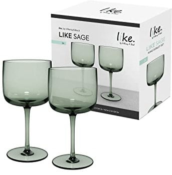 like. by Villeroy & Boch – Like Glass Weinglas Grün, Spülmaschinenfest, Gläser, Weingläser, Trinkgeschirr, Kristallglas