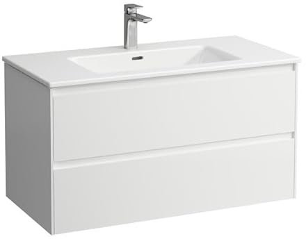Laufen Pro S Set Lani Komplettset 1000, Waschtisch inkl. Waschtischunterbau, 1000x500x540mm, H864967, Farbe: Weiß glänzend