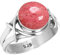 Jeweloporium 925 Sterling Silber Ringe für Frauen Größe 53(16.9) Rosa Echt Thulith Edelstein Jahrgang Silber Ringe Jubiläum - Geschenk Solitär Schmuck