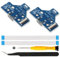 ZHUROUPU JDS-001/JDM-001 Replacement Micro USB Charging Port Adaptor Repair Part Charger Socket Circuit Board with 14 Pin Flex Cable and Led Light for Sony for Playstation for PS4 Wireless Controller