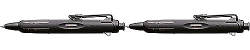 Tombow BC-AP12 Kugelschreiber Air Press Pen mit innovativer Druckluftechnik, vollschwarz (Packung mit 2)