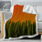 loyaltyer Decke orange, Kaktus Decke 135x200 cm Weiche Fleecedecke Doppelgesicht Tagesdecke Sofaüberwurf Geschenke für Frauen Männer Freundin Mama Kuscheldecke für Couch Bett/TV-Sofa