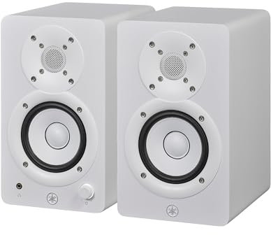 Yamaha HS3 Powered Studio Monitor in White, Pair (HS3 W)