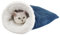 Katzenschlafsack - Warmes Waschbares Katzenbett, Katzendecke, Haustier Kissen, Kuschelhöhle Aus Fleece, Kleines Haustierbett Für Katzen Und Hunde Bis Zu 6 Kg (Blau1)