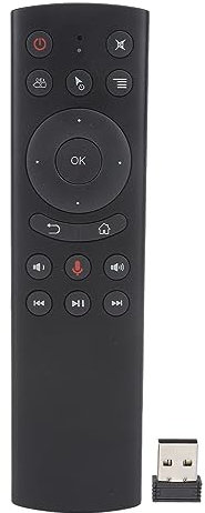 Sprachfernbedienung, 2,4 G Kabellose Spracherkennung Fernbedienung Maus Sprachbefehl Fernbedienung, TV Box Sprachfernbedienung mit USB Empfänger für G10S TV Box, PC Projektor