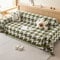 FANSU Sofabezug L Form 1 2 3 4 Sitzer Karierter Sofaüberwurf Decke Ecksofa Universelle rutschfeste Couch Bezug Sofaschoner Sofa Decken Couch Überwürf Einteiliger Sofabezug (Hahnentritt,180x340cm)