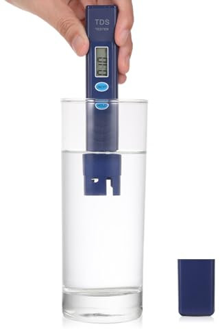 Wasserqualitätstest Meter - Blau TDS Wasser Tester für Trinkwasser TDS Wassertester Hoher Genauigkeit ür Trinkwasser, Pool, Aquarium, Fischteich und Schwimmbad, Test für Leitungswasser