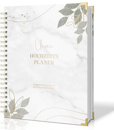 Hochzeitsplaner Englisch für den großen Tag - DIN A4 Wedding Planner mit Terminplan, Checklisten & Kalender - Hochzeitsplaner Buch - 140 Seiten Hochzeitsplanerbuch Hochzeit - Hochzeitsordner