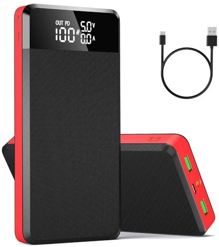 Power Bank 30000mAh:Portable Charger PD 25W Fast Charging Power Bank USB C with 3 Outputs & 3 Inputs | LED Display | Flashlight Portable Battery Pack for iPhone Samsung Android Phones and More