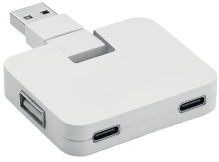 MidOcean Square USB Hub (One Size) (White)