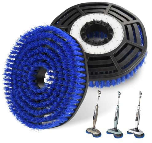 AGOOG 2 Pack Blue Steam Mop Pad Replacement Brush Heads | Exclusively for the Shark Steam Mop S7000 Series,Upgraded Nylon Design,Gentle and Meticulous Polishing,Deep Clean Hard Floors