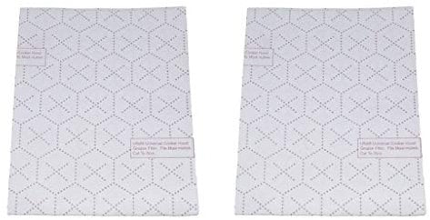 Universal Cut To Size Cooker Hood Filters With Indicator - 2 Pack