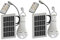 Xindaxin® LED Lampe solaire, énergie solaire 9W ampoules Super lumineuses avec télécommande control-solar Camping/lumière d'urgence pour camping randonnée,2 pièces