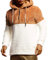 Leif Nelson Herren Hoodie Teddy Fleece Pullover mit Kapuze Kapuzenpullover für Männer Pulli Longsleeve Sweatshirt LN20100 Größe S Camel-Ecru