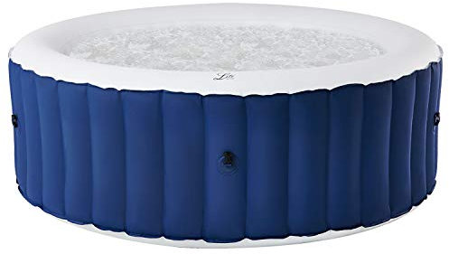 Happy Garden Spa Gonflable Rond Ø180cm Lite - 6 Places. Spa Bien-être intérieur et extérieur Chauffant avec Jets massant