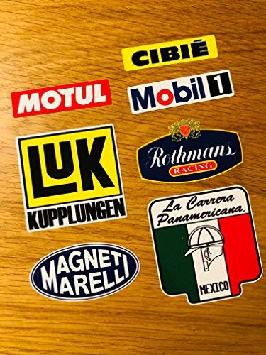 LUK MOBIL 1 Oldschool Tuning 7 Stück Aufkleber Sticker Retro Youngtimer Rockabilly V8 Se020