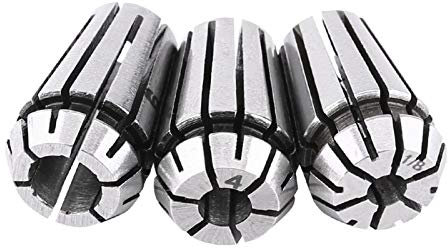 Pinze, pinza per incisione in acciaio per molle da 65 mn, 3 pezzi ER11 Utensile per tornio per fresatura pinza CNC ER11 1/8 di pollice (3,175 mm) 4 mm 6 mm