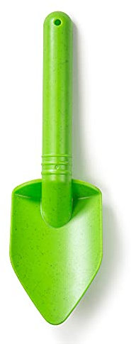 Bigjigs Toys Eco Spade for Kids (Meadow Green) - 20.5cm Wheat Fibre Toy Spade, Quality Sand Toys, Holiday Toys for Toddlers, Sand Shovels