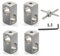 Morsetti per cavi a croce M10 mm, in acciaio inox 304, 4 pezzi