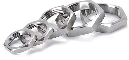 M14-1.0,Enfrente 19 mm，3mm Tuerca hexagonal gruesa y delgada 304 acero inoxidable gb808 Cantidad 10