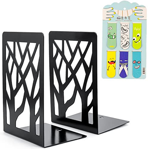 CTDMJ Buchstütze, Buchstützen, Book Holder CD Kinder Metall, Bücher Halter mit Lesezeichen für Regal, Ordnerhalter DVD Unsichtbares Bücherregal, Buchhalterung Buch Halter, Bookends Buchstopper 1 Paar