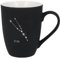 Spruchreif | Soft-Touch Tasse Schwarz Stier – Beidseitig gravierte Tasse mit Sternzeichen-Motiv | Persönliches Geschenk für Stier-Geborene