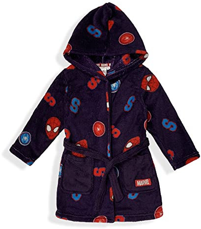 Vestaglia bambino Marvel Spiderman in pile con cappuccio bimbo Spider Man 5953