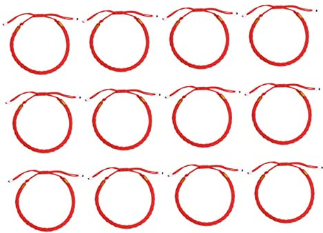 ABOOFAN 12 Pezzi Braccialetti Coordinati Per Le Coppie Fortuna Regolabile Braccialetti Da Donna Bracciale Regolabile Braccialetti Dell'amicizia Uomini e Donne Gioielleria Usanza Popolare