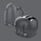 FUNKY Retro Kettle and Toaster Breakfast Set, 1.7L Easy Pour Kettle, Large Deep and Wide Toaster - Grey