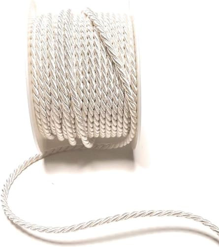 s.dekoda Kordel 15m x 4mm Weiß Drehkordel Dekoband Kordelband Kordelschnur
