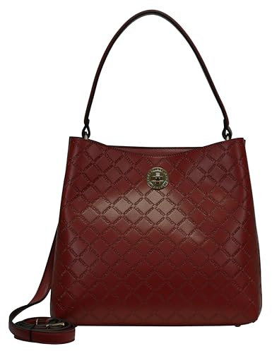 L.CREDI-Damen-Beuteltasche-FILIBERTA Push-Bag 30x28x16 (dark red)
