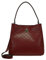 L.CREDI-Damen-Beuteltasche-FILIBERTA Push-Bag 30x28x16 (dark red)