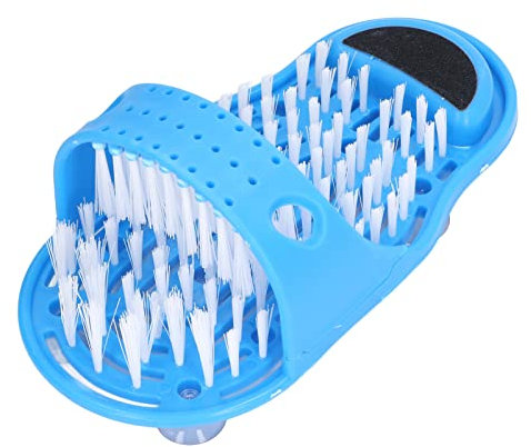 Tomotato Fußbürste, Badezimmer Fußreiniger mit Rutschfesten Saugnäpfen, Fußpflege Bürste Spa Massage Slipper zum Peeling, Reinigen des Fußes
