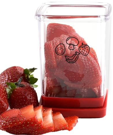 Cup Slicer Fruit Slicer Cup Egg Slicer Cup Slicer Strawberries Fruit Cutter Cup,Fruit Slicer Gadget Cup, Banana Slicer Kitchen Gadget, Egg Slicer Strawberry Steel Cutter, Slicing Fruit Strawberry Grap