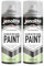 JENOLITE Spray Phosphorescent | PEINTURE LUMINEUSE NIGHT GLOW | 2x400ml | Laque Multi-Surface Brille dans l'Obscurité | Art, Bricolage, Signalisation de Sécurité | Visible Uniquement dans le Noir