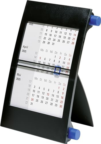 rido/idé 3-Monats-Tischkalender (2025), 1 Seite = 3 Monate, 90 × 120 mm
