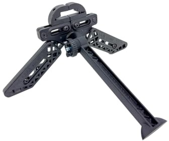 Pine Ridge - Kwik Stand Tri-Pod Bow Support - Stable Bow Stand for Compound and Recurve Bows - Hunting Tripod Stand - Black
