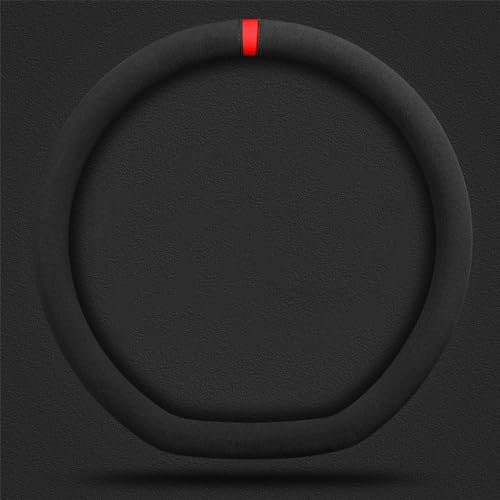 LNDGHC Couvre-volant en Cuir pour Volkswagen VW Golf/Polo 5 6 7 8 GTE GTI GTD Clubsport, Diamètre 37 cm, Rouge