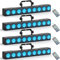 LED Bar Wallwasher, Rtktoup 9 x 6W LED RGBW Strahler Discolicht Partylicht Lichteffekte Bühnenlicht dmx Controller Musikgesteuert Strobe Beleuchtung für DJ Party Outdoor mit Fernbedienung, 4 Stück