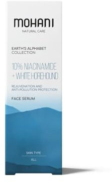 Mohani Niacinamide Serum Gesicht 10% mit Schafgarbe | Anti Aging und Anti Falten | Hautpflege gegen Verunreinigungen | Vegan Naturkosmetik für die Gesichtspflege (30ml)