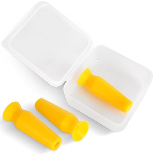 [3 Pack] Vented Scleral Lens Inserter - Contact Lens Applicator for Hard/RGP Lenses, Scleral Lenses & Prosthetic Eyes - Ensures Smooth Airflow for Easy & Precise Lens Insertion - Fit All Lens Stands