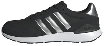 adidas Femme Run 60s 4.0 Shoes Chaussures, Core Black/Silver Metallic/Cloud White, 42 2/3 EU