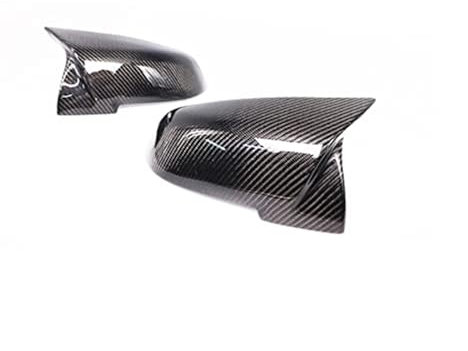 QXWRLD Rückspiegelabdeckung for, 1 2 3 4 X Serie F20 F21 F22 F23 F30 F32 F36 X1 E84 F87 M2 Zubehör aus Echtkohlefaser, Ersatzteile for Außenspiegel Auto-Rückspiegel-Abdeckungsgehäuse